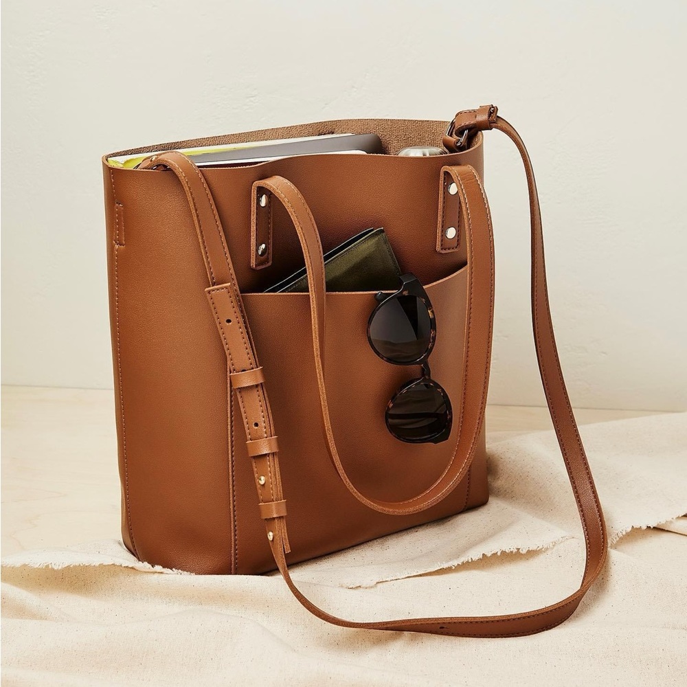 Henny + Lev 2 in 1 Vegan Leather Everyday Tote - Picture 2 of 7